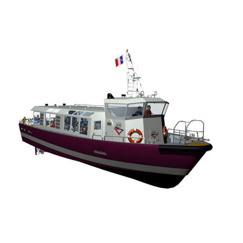Barca professionale barca per trasporto passeggeri - SEATRAVELLER 1800 - Chantiers Allais - entrobordo a idrogetto / in alluminio