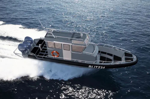 Barca professionale patrol boat - INTERCEPT 31 - Chantiers Allais - fuoribordo / in alluminio