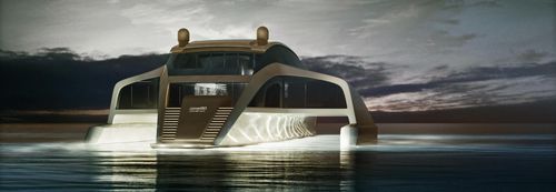 Mega-yacht di lusso trimarano a motore - 210 Sunreef Power Trimaran - Sunreef Yachts - da crociera / con cabina di pilotaggio / con scafo dislocante