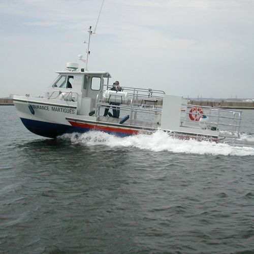 Barca professionale barca di salvataggio - DURANCE - Chantier Naval Delavergne - entrobordo / in alluminio / con scafo rigido
