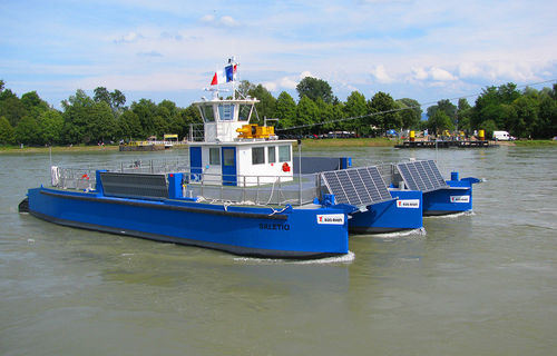 Barca professionale ferry-boat - SALETIO - Chantier Naval Delavergne - trimarano / entrobordo / in alluminio