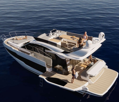 Cabinato entrobordo - 440 FLY - Galeon - bimotore / con fly / max. 14 persone