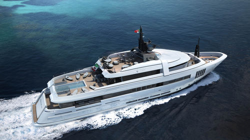 Mega-yacht da crociera - X LENCE 47 - Admiral yachts - classico / explorer / raised pilothouse