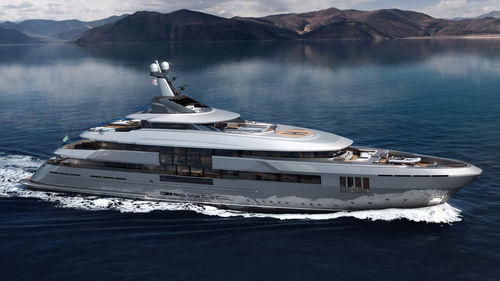 Mega-yacht da crociera - C FORCE 75 - Admiral yachts - con cabina di pilotaggio / con 6 cabine / in acciaio