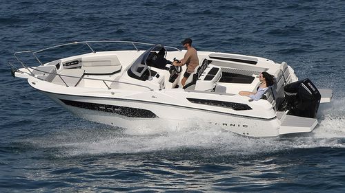 Barca open fuoribordo - SL741 - Karnic - con console centrale / max. 9 persone / con prendisole