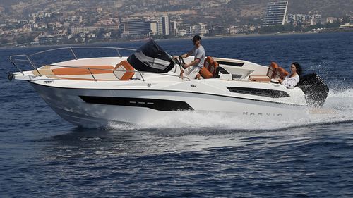 Barca open fuoribordo - SL742 - Karnic - con console centrale / max. 8 persone / con cabina