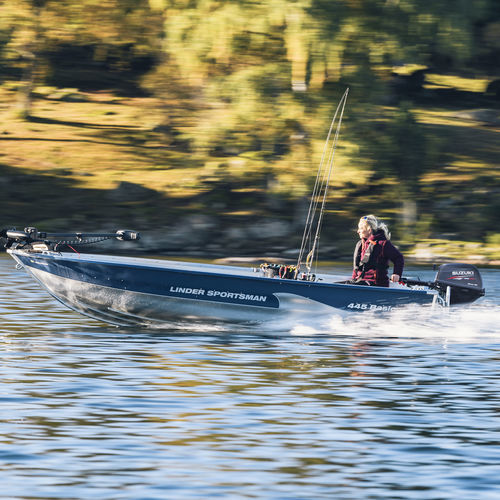 Lancia fuoribordo - SPORTSMAN 445 BASIC - Linder - open / da pesca sportiva / di salvataggio