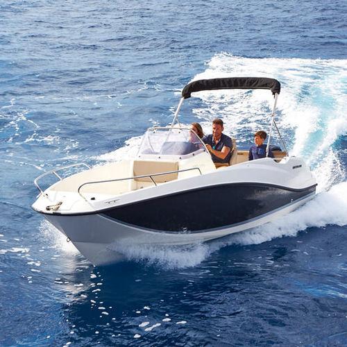Barca open fuoribordo - Activ 555 Open - Quicksilver Boats - con console centrale / da pesca sportiva / max. 6 persone
