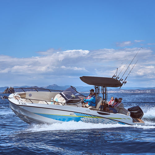 Barca open fuoribordo - 805 Open - Quicksilver Boats - con console centrale / da sci nautico / da pesca sportiva
