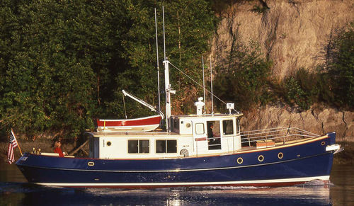 Trawler entrobordo - Sockeye 45 - Devlin - con scafo dislocante / con cabina di pilotaggio / da pesca sportiva