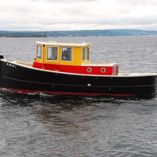 Barca da pesca e diporto entrobordo - Godzilla 25 - Devlin - diesel / con scafo dislocante / con cabina di pilotaggio