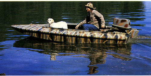 Jon boat fuoribordo - Black Brant II 14 - Devlin - open / da caccia / da pesca sportiva