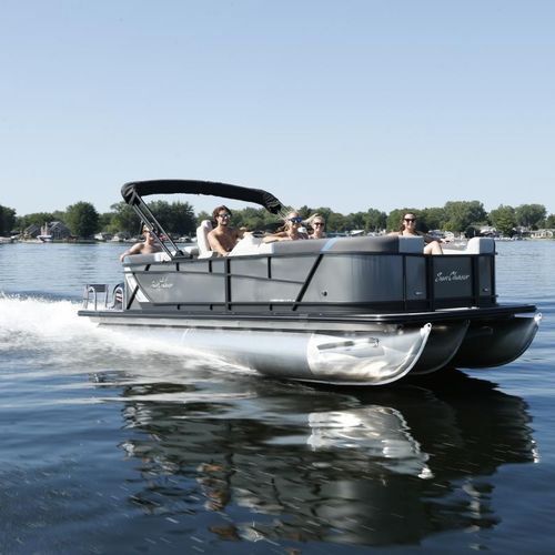 Pontoon boat fuoribordo - Geneva Cruise - Sunchaser Corp - tri-tube / open / con console laterale