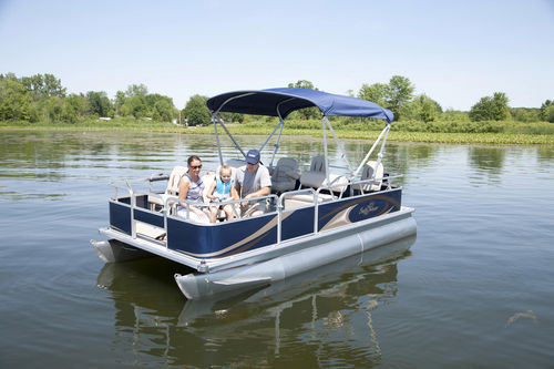 Pontoon boat fuoribordo - 818 4-PT - Sunchaser Corp - da pesca sportiva / max. 8 persone