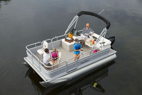 Pontoon boat fuoribordo - Oasis 816 Fish - Sunchaser Corp - da pesca sportiva / max. 6 persone