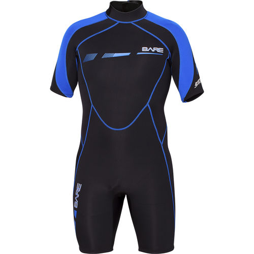 Muta neoprene da immersione - SPORT S-FLEX  - Bare Divewear - monopezzo / shorty / a maniche corte