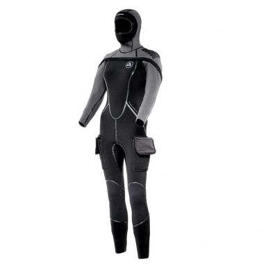 Muta neoprene da immersione - SU8160110MS - Apeks - con cappuccio / monopezzo / a maniche lunghe