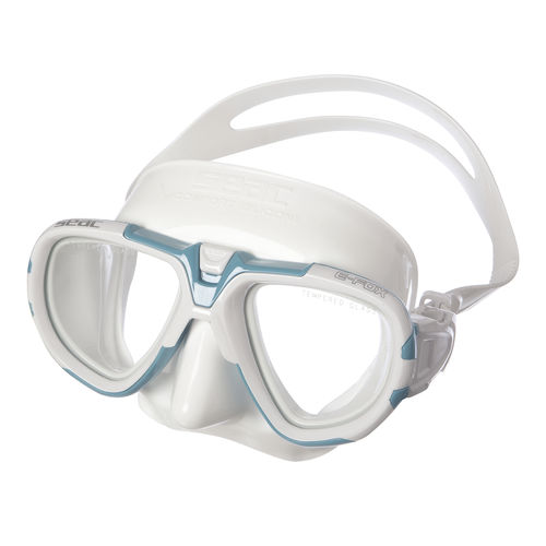 Maschera Snorkeling SEAC Sunrise - Vetro Temperato, Testiera In Tessuto, Visione 360&deg;
