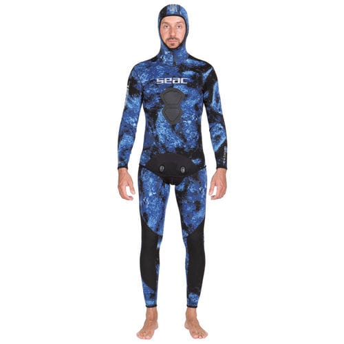 Muta neoprene per pesca subacquea - TATTOO - Seac sub - a maniche lunghe / con cappuccio / due pezzi