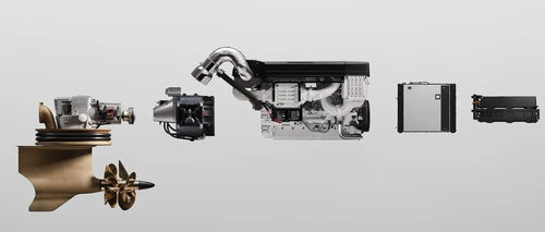 Sistema di propulsione marino - D13 series - Volvo Penta - per yacht / ibrido