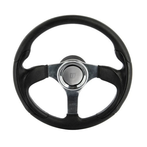 Volante per barca a motore rivestito con vernice poliuretanica - SWALT33 - VETUS - rivestimento in cuoio / in alluminio / in legno