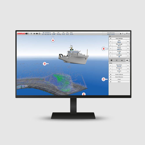 Software idrografico - TD50 - Simrad - per studio / di visualizzazione / per nave