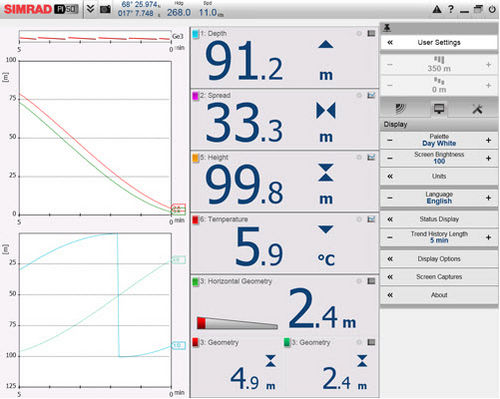 Sistema di monitoraggio per nave da pesca - PI50 - Simrad - per reti a strascico
