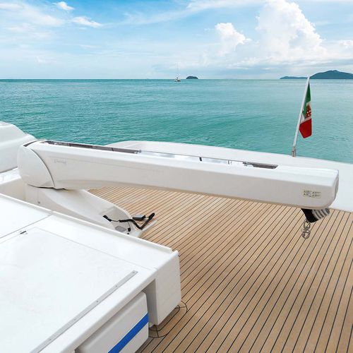 Gruetta per yacht - G 423 - Besenzoni SpA - idraulica / girevole / telescopica