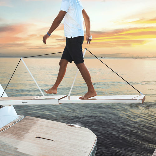 Passerella per yacht - PE 661-661C - Besenzoni SpA - per barca a vela / telescopica / a scomparsa