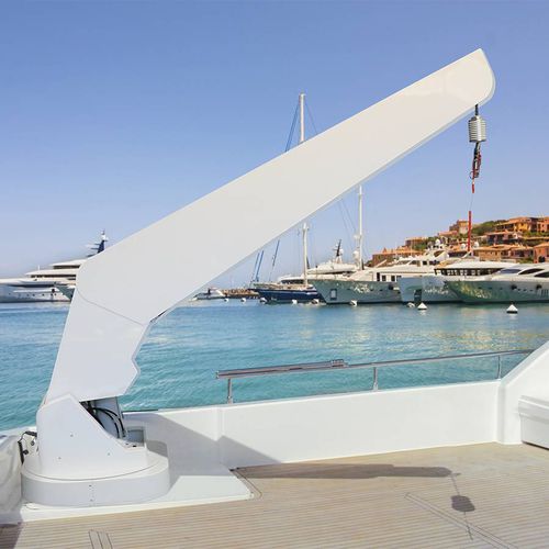 Gru per nave - G 624 - Besenzoni SpA - per yacht / di bordo / telescopica