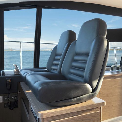 Sedile pilota - P 416 F PRESIDENT FIXED - Besenzoni SpA - per barca / per yacht / con braccioli