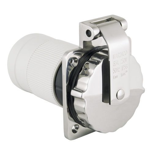 Presa elettrica per pontile - 6401EL-BX - Marinco - maschio