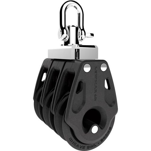 Bozzello triplo - Control  - LEWMAR - con grillo / con cuscinetto a sfere / ø max. cima: 10 mm
