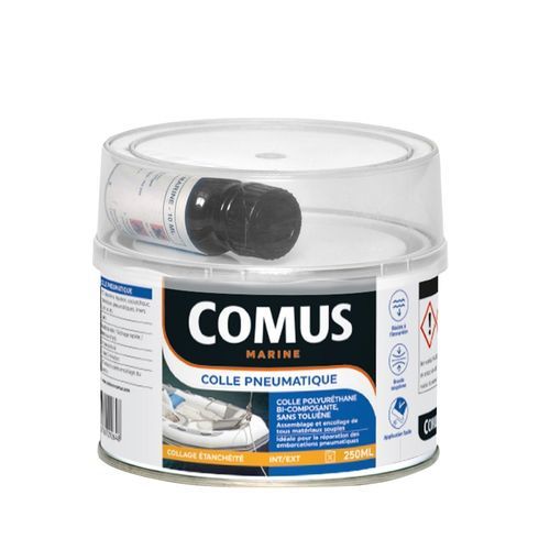 Colla bicomponente - PNEUMATIQUE - COMUS MARINE - in poliuretano / per plastica / per gomme