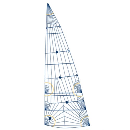 Randa - VOYAGER  - Hydesails - per barca a vela da crociera / cross-cut / Dacron®