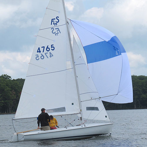 Spinnaker - FLYING SCOT - Quantum Sails - per imbarcazione a chiglia da regata monotipo / cross-cut