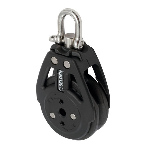 Bozzello singolo - 404-401-01 - SELDÉN MAST - winch / con girella / ø max. cima: 8 mm
