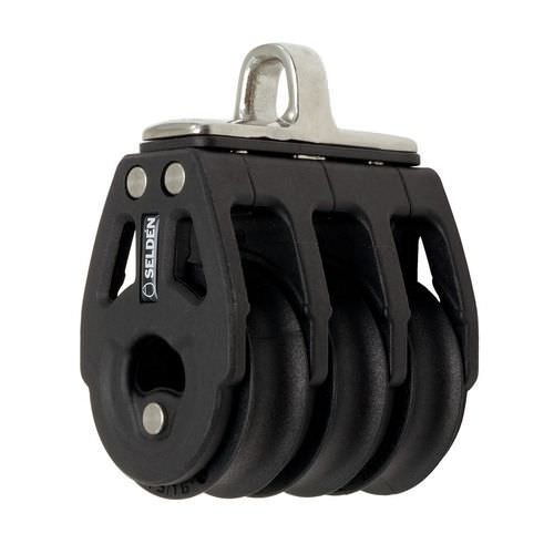 Bozzello triplo - 403-101-06 - SELDÉN MAST - di rinvio / con attacco fisso / con cuscinetto a sfere