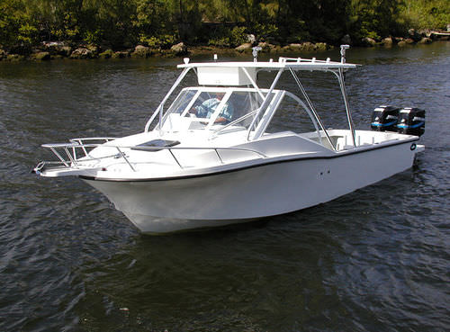Walkaround fuoribordo - 252 CUDDY - Dusky Marine - bimotore / da pesca sportiva