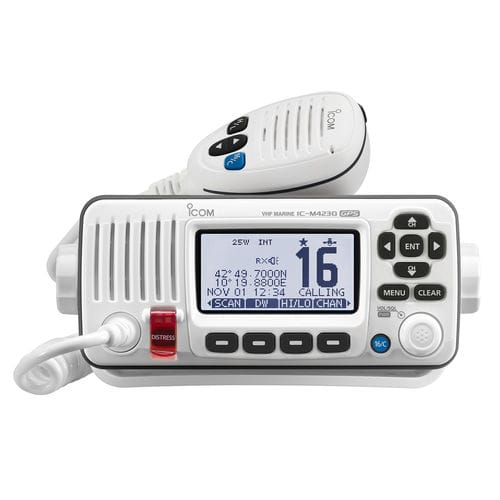 Radio marina - IC-M423GE - Icom - fissa / VHF / a tenuta stagna