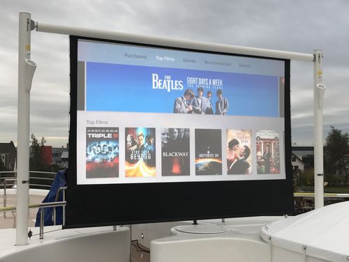 Schermo per yacht - proSCREEN - Reckmann Yacht Equipment GmbH - di proiezione / avvolgibile