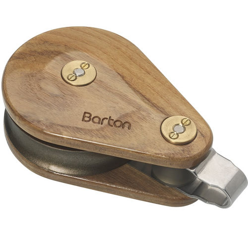 Bozzello singolo - 50030  - Barton Marine - con cuscinetto a sfere / per barca a vela tradizionale / in legno