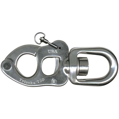 Moschettone con girella - T50 - SB - Tylaska - a sgancio rapido / di scotta