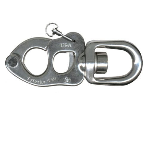 Moschettone con girella - T40 - SB - Tylaska - a sgancio rapido / di scotta