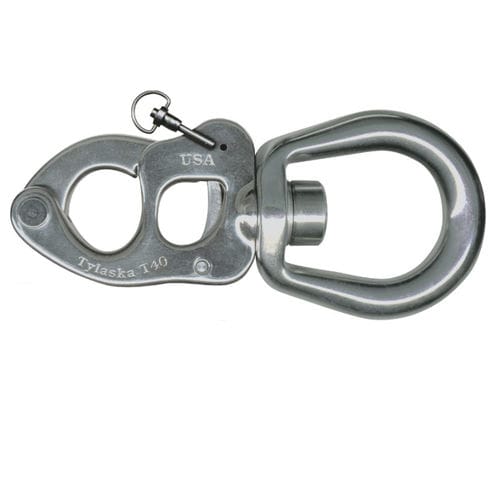 Moschettone con girella - T40 - LB - Tylaska - a sgancio rapido / di scotta