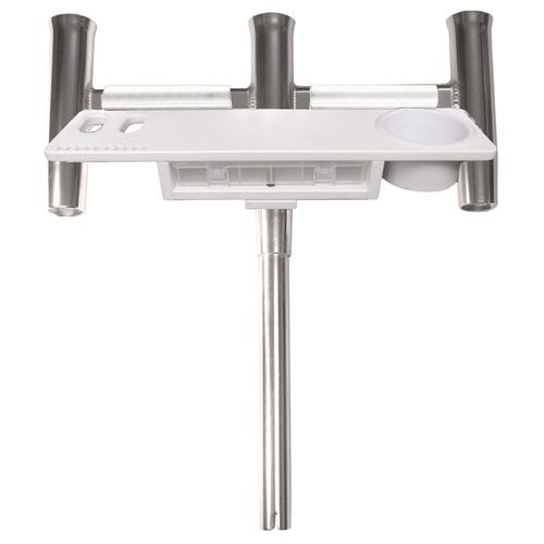 Shanrya Portacanne Da Pesca 5 Tubi - Acciaio Inox 304, Montaggio Verticale Per Barca, 54 Cm