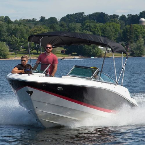 Tendalino parasole per barca a motore - BOATOPS® - Taylor Made Products - per cabina di pilotaggio / con struttura in alluminio / in nylon