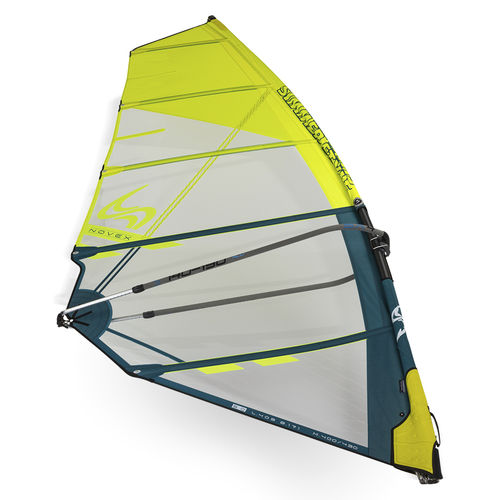 Vela da windsurf per principianti - Novex - Simmer - SDM / 4 stecche / gialla