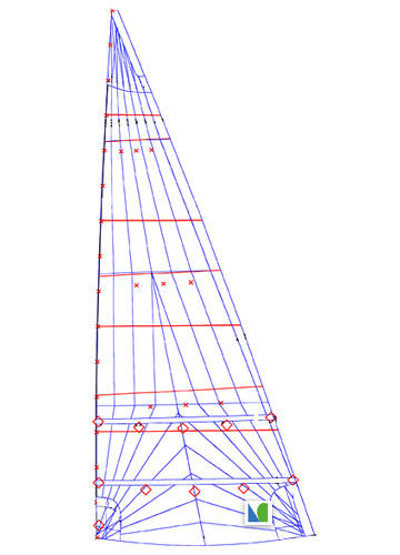 Randa - Lidgard Sailmakers - per barca a vela da crociera / triradiale / laminata