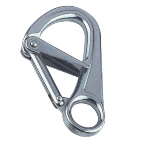 Moschettone doppia sicurezza - 8338 - MPI-INOX - a occhiello
